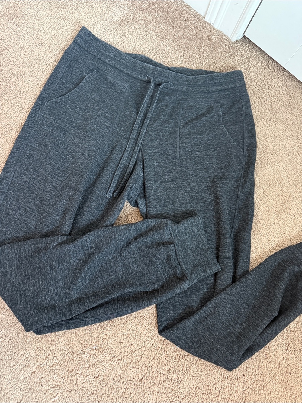 Charcoal Gray Cozy Drawstring Joggers